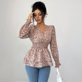 Fashionable Elegant Floral Top For Women